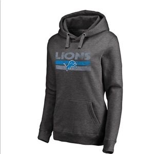 NWT Women's Detroit Lions Charcoal pullover hoodie